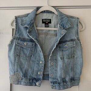 Polo Jeans Co Ralph Lauren Denim Vest Size Small Vintage 90s